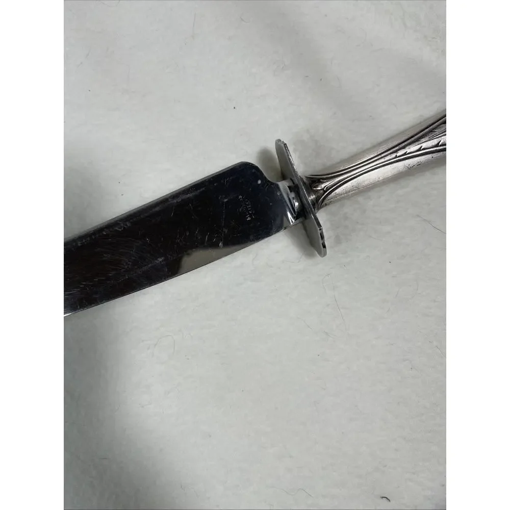 VTG Wallace Sterling Silver / Plated Handle, Stainless Steel Carving Knife